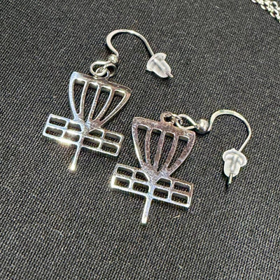 Carbella Designs Target Necklace and Earrings Combo - Stainless Steel