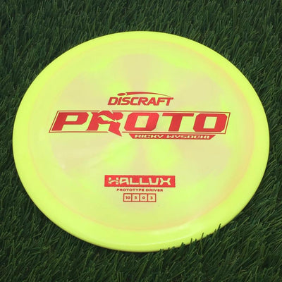 Discraft ESP Hallux with Proto Ricky Wysocki - Prototype Driver Stamp- 175.2 Yellow