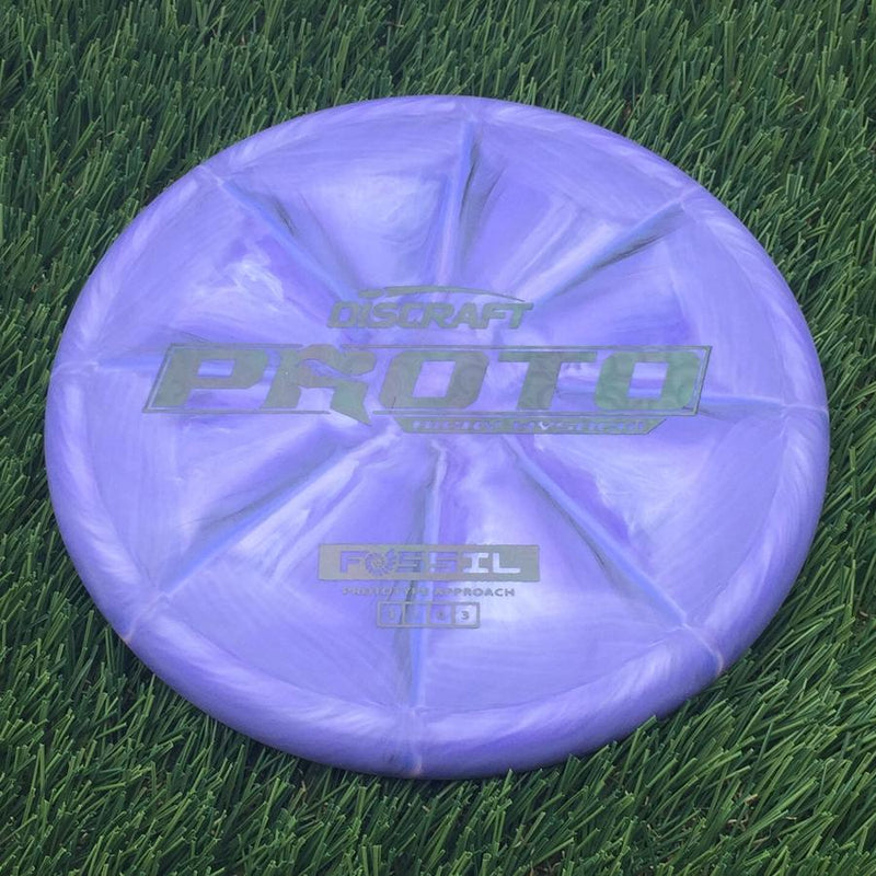 Discraft Crazy Tough CT Swirl Fossil with Proto Ricky Wysocki - Prototype Approach Stamp- 173.78 Blurple