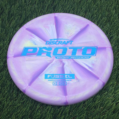 Discraft Crazy Tough CT Swirl Fossil with Proto Ricky Wysocki - Prototype Approach Stamp- 173.71 Purple