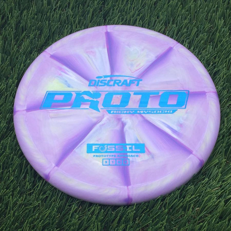 Discraft Crazy Tough CT Swirl Fossil with Proto Ricky Wysocki - Prototype Approach Stamp- 173.71 Purple