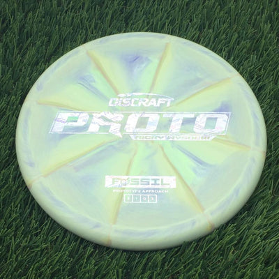 Discraft Crazy Tough CT Swirl Fossil with Proto Ricky Wysocki - Prototype Approach Stamp- 175.79 Green