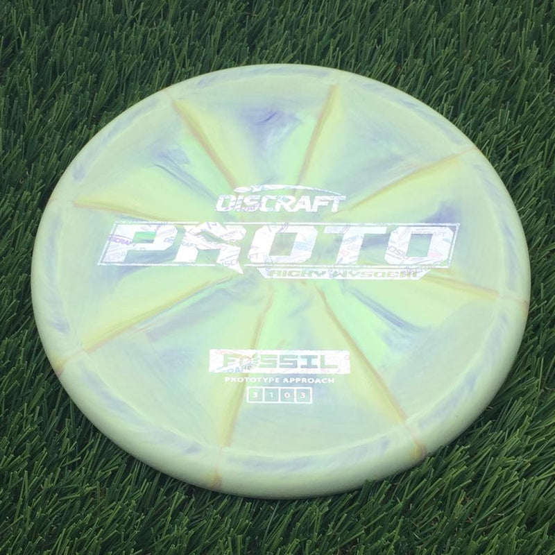 Discraft Crazy Tough CT Swirl Fossil with Proto Ricky Wysocki - Prototype Approach Stamp- 175.79 Green