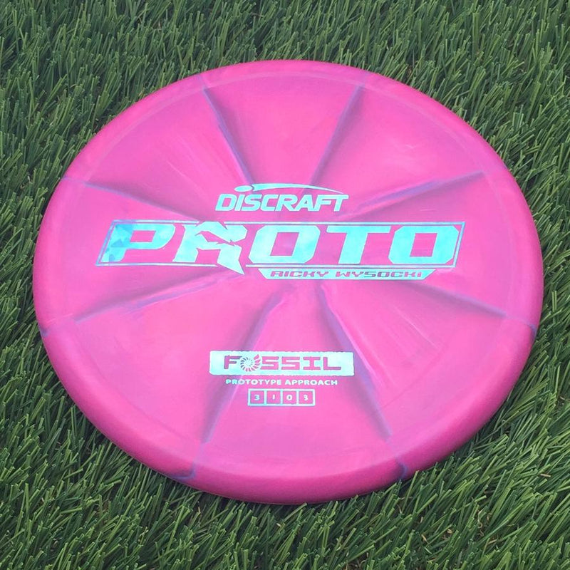 Discraft Crazy Tough CT Swirl Fossil with Proto Ricky Wysocki - Prototype Approach Stamp- 175.17 Pink