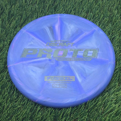 Discraft Crazy Tough CT Swirl Fossil with Proto Ricky Wysocki - Prototype Approach Stamp- 174.29 Blurple