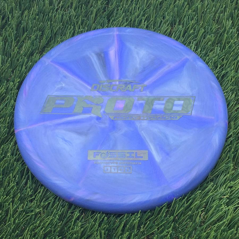 Discraft Crazy Tough CT Swirl Fossil with Proto Ricky Wysocki - Prototype Approach Stamp- 174.29 Blurple