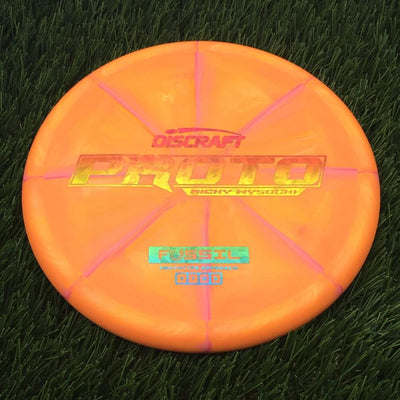 Discraft Crazy Tough CT Swirl Fossil with Proto Ricky Wysocki - Prototype Approach Stamp- 175.79 Orange