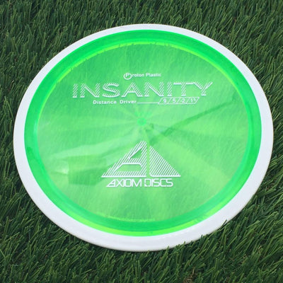 Axiom Proton Insanity with Stock Stamp with Flight Numbers Stamp- 155.95 Green