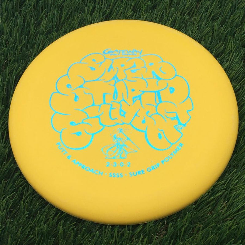 Gateway Suregrip Super Stupid Silly Soft (SSSS) Wizard with Puffy Letters - Super Stupid Silly Soft Stamp- 172.75 Yellow