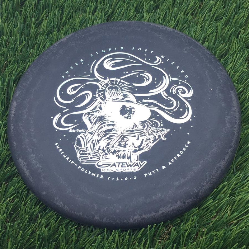 Gateway Suregrip Super Stupid Soft (SSS) Wizard with Spell Book Art by Michael Barnard Stamp- 174.24 Black