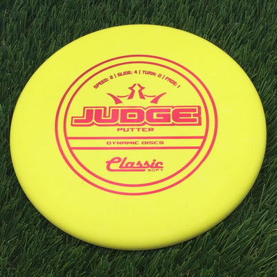 Dynamic Discs Classic Soft Judge- 174.3 Yellow
