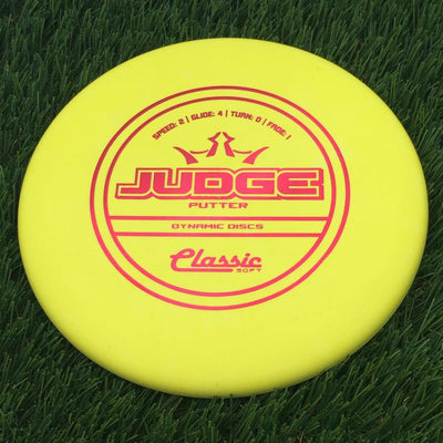 Dynamic Discs Classic Soft Judge- 173.83 Yellow