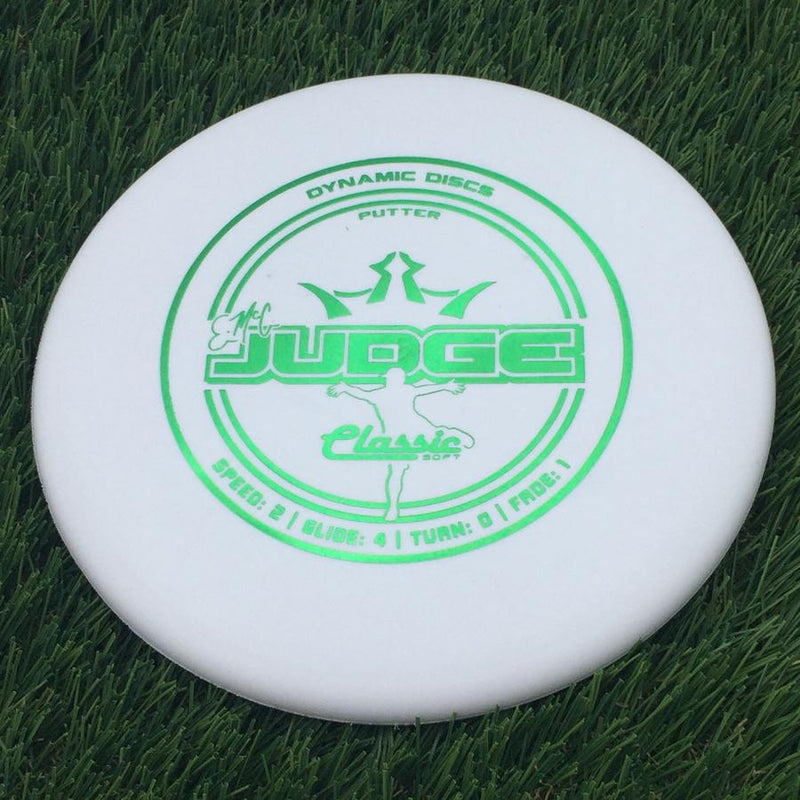Dynamic Discs Classic Soft EMAC Judge- 175.6 White