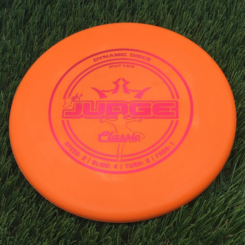 Dynamic Discs Classic Soft EMAC Judge- 174.65 Orange