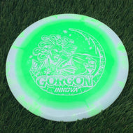 Innova Halo Star Gorgon with 2025 Winter Holiday Stamp - 171.5g - White rim and highlighter Green - White rim and highlighter Green / 171.52g
