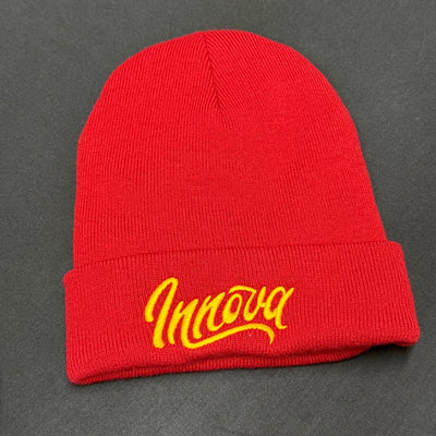 Innova Flow Cuff Beanie with Embroidered Logo | Warmth, comfort, and Flow style built for winter rounds.
