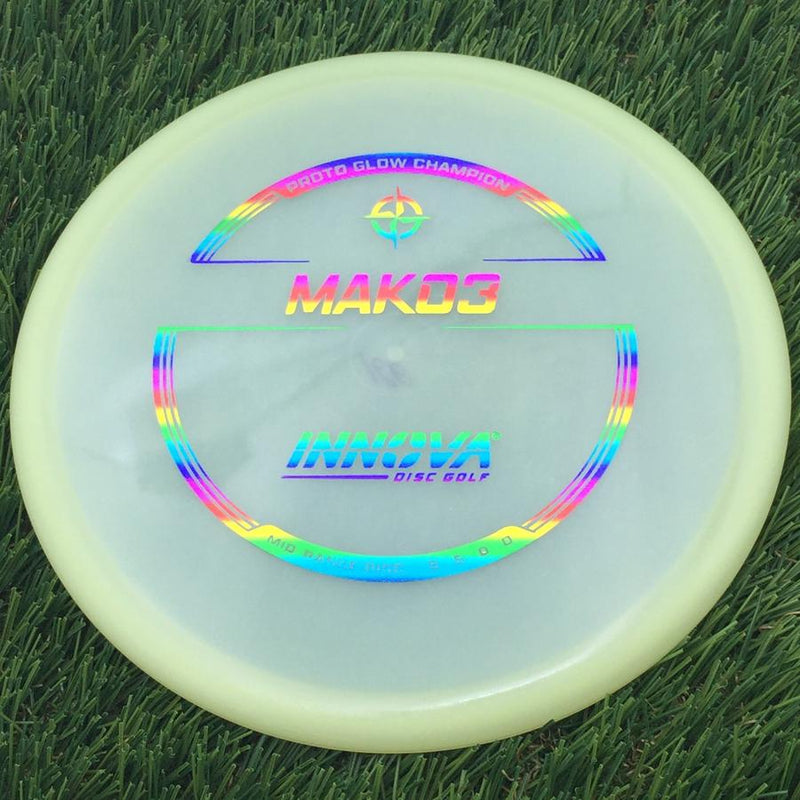 Innova Proto Glow Champion Mako3 with Burst Logo Stock Stamp- 166.03 Glow