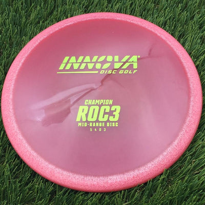 Innova Champion Roc3 with Burst Logo Stock Stamp- 136 Red