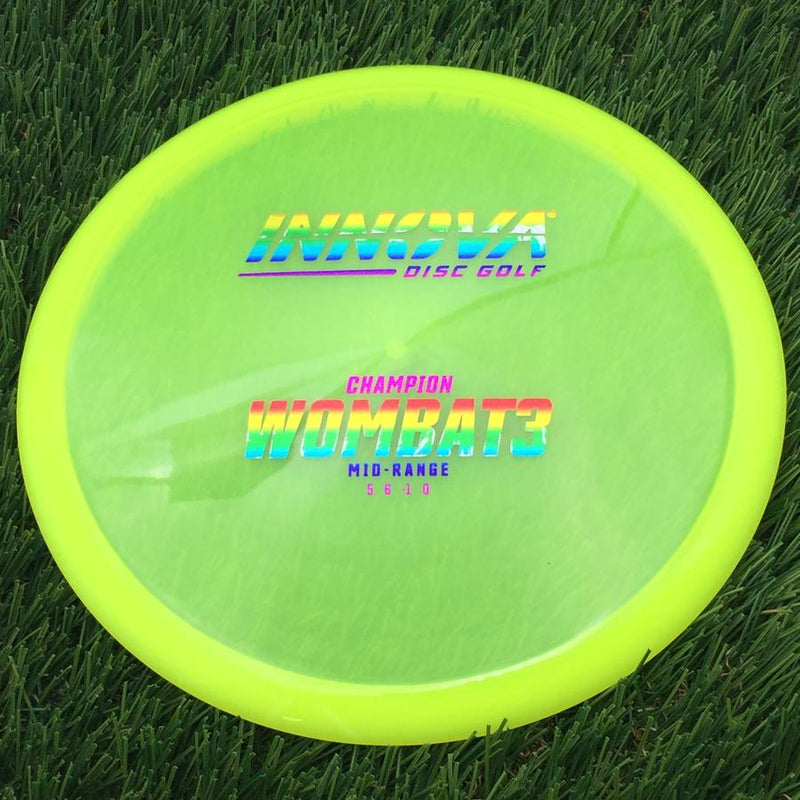 Innova Champion Wombat3 with Burst Logo Stock Stamp- 175 Yellow