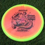 Innova Halo Champion Gator3 with Rasmus Saukkoriipi Team Champion Tour Series 2026 Stamp - 175.5g - Salmon Pink Lime Green - Salmon Pink Lime Green / 175.5g