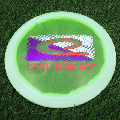 Latitude 64 Opto Ice Orbit Saint Pro with National Disc Golf Day 2024 - Large Latitude 64 Logo Stamp- 174 Green