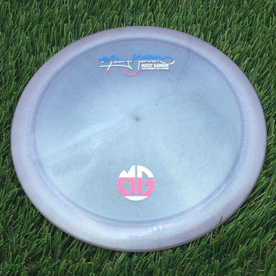Discraft Elite Z Color Shift Thrasher with Missy Gannon Signature Team Discraft Co-Captain - MG Small Logo Stamp- 172.44 Grey