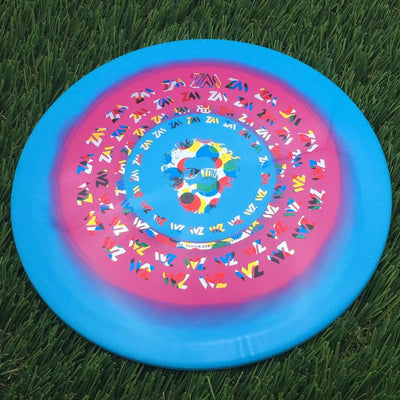 Dynamic Discs Fuzion Orbit Eye Maverick with Zach Melton Crazy Hair ZM Spiral Team Series 2023 Stamp- 176 Blue