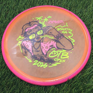 Axiom Soft Particle Proton Hex with 2026 OTB Open Art by Damian White Stamp - 172.7g - Pink Rim Orange - Pink Rim Orange / 172.67g