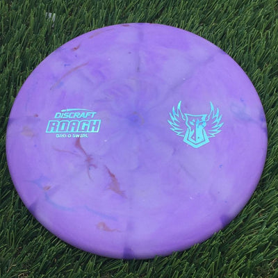 Discraft Bro-D Swirl Rubber Blend Roach with Brodie Smith Minimal Dark Horse Stamp- 170.08 Purple