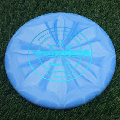 Dynamic Discs Classic (Hard) Burst Warden with Burst Logo Stock Stamp- 173.64 Blue