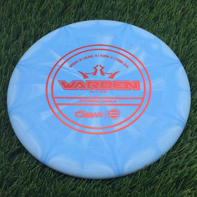 Dynamic Discs Classic Soft Burst Warden with Burst Logo Stock Stamp- 174.23 Blue