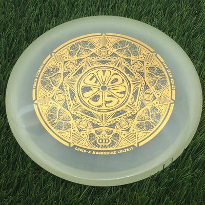Dynamic Discs Lucid-X Moonshine Glow Culprit with Chris Clemons Lemon Slice Team Series 2023 Stamp- 176 Yellow