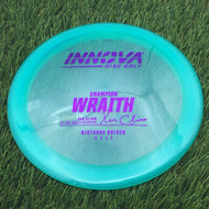 Innova Champion Wraith with Ken Climo 12 Time World Champion Burst Logo Stamp - 170.8g - Turquoise Blue - Turquoise Blue / 170.81g
