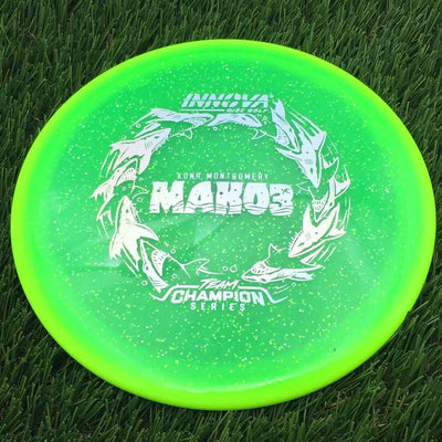 Innova Metalflake Halo Champion Mako3 with Kona Montgomery Team Champion Tour Series 2026 Stamp- 181.26 Yellow