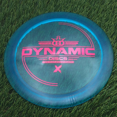 Dynamic Discs Lucid Ice Trespass with Ten-Year Anniversary 2012-2022 Stamp- 174.61 Blue