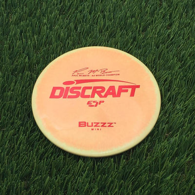 Discraft ESP Mini Buzzz Mini with Paul McBeth - 6x World Champion Signature Stamp- 61.34 Orange
