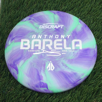 Discraft Crazy Tough CT Swirl Focus with Anthony Barela Signature - AB Stamp- 173.42 Purple