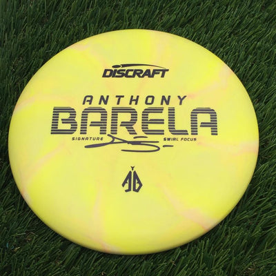 Discraft Crazy Tough CT Swirl Focus with Anthony Barela Signature - AB Stamp- 174.26 Yellow
