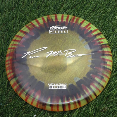 Discraft Elite Z Fly-Dyed Luna with Paul McBeth Large Signature Stamp- 175.1 Dyed