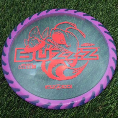 Discraft Elite Z FuZed Line with Saw Pattern Buzzz with Big Bee with Saw Blade - "Buzzzsaw" Stamp- 175.6 Blue