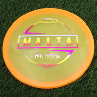 Discraft Elite Z Malta with PM Logo Stock Stamp Stamp - 175.8g - Light Orange - Light Orange / 175.79g