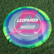 Innova Champion I-Dye Leopard3 with Circle Stock Stamp - 172.0g - Pink Heart On Blue And Yellow Rim Dyed - Pink Heart On Blue And Yellow Rim Dyed / 172.04g
