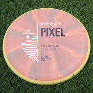 Axiom PLC Cosmic Electron Medium Pixel - 173.7g - Yellow Rim Dark Swirly Pink - Yellow Rim Dark Swirly Pink / 173.66g