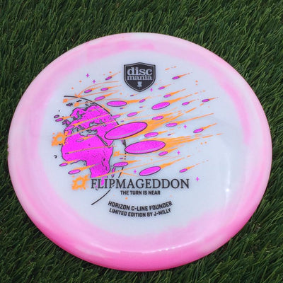 Discmania Horizon C-Line Founder with Limited Edition  Flipmageddon by J-Milly - The Turn is Near Stamp- 177.91 Pink
