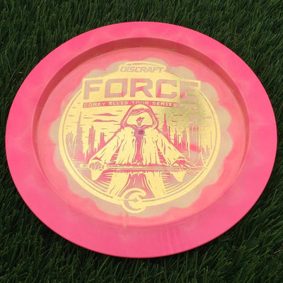 Discraft ESP Swirl Force with Corey Ellis Tour Series 2023 Stamp- 174 Pink