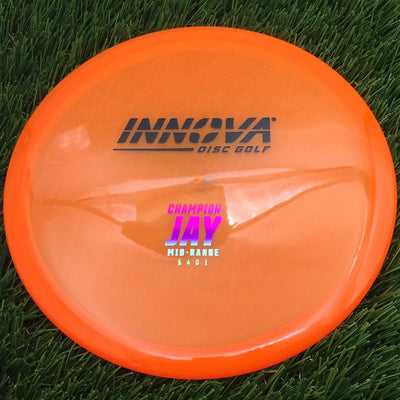 Innova Champion Jay with Burst Logo Stock Stamp- 174.04 Orange