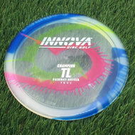 Innova Champion I-Dye TL with Burst Logo Stock Stamp - 168.4g - Pink Yelow And Blue Swooshes Dyed - Pink Yelow And Blue Swooshes Dyed / 168.38g