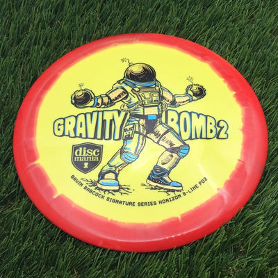 Discmania Horizon S-Line PD2 with Gavin Babcock Signature Series Gravity Bomb 2 with Triple Foil Stamp- 175.6 Yellow