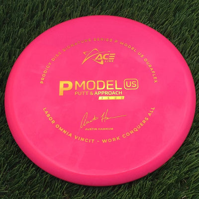 Prodigy Ace Line DuraFlex P Model US with 2022 Signature Series Austin Hannum Labor Omnia Vincit - Work Conquers All Stamp- 174 Pink