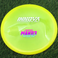 Innova Champion Mako3 with Burst Logo Stock Stamp - 172.6g - Yellow - Yellow / 172.64g